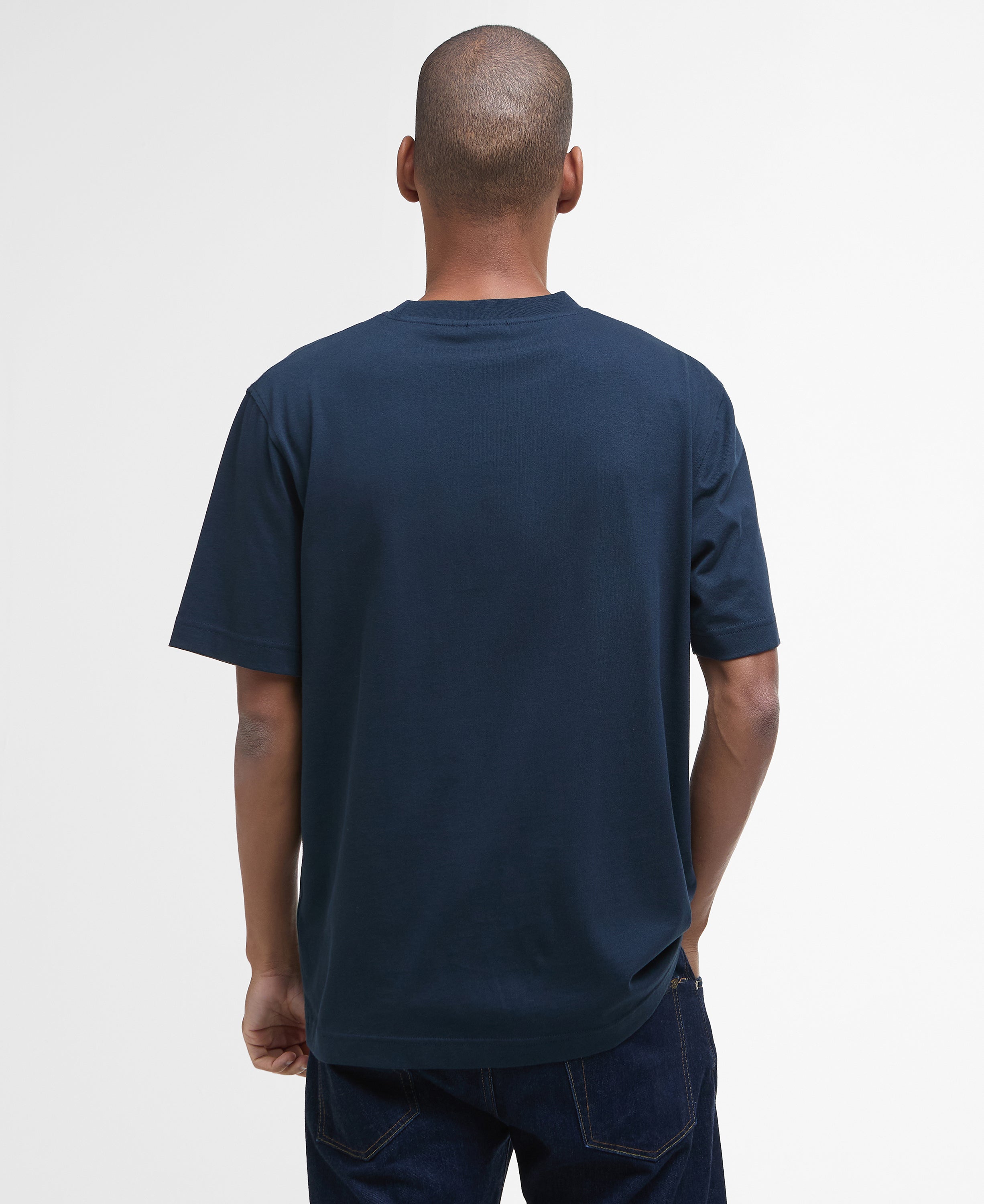 Barbour Navy Sports Relaxed T-Shirt #Colour_Navy