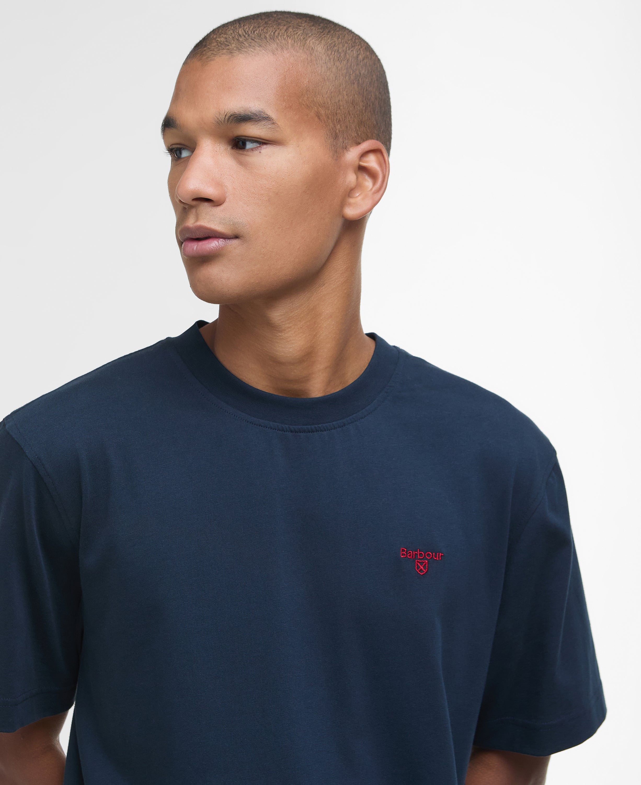 Barbour Navy Sports Relaxed T-Shirt #Colour_Navy