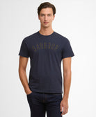 Barbour Navy Berwick Tartan T-Shirt #Colour_Navy