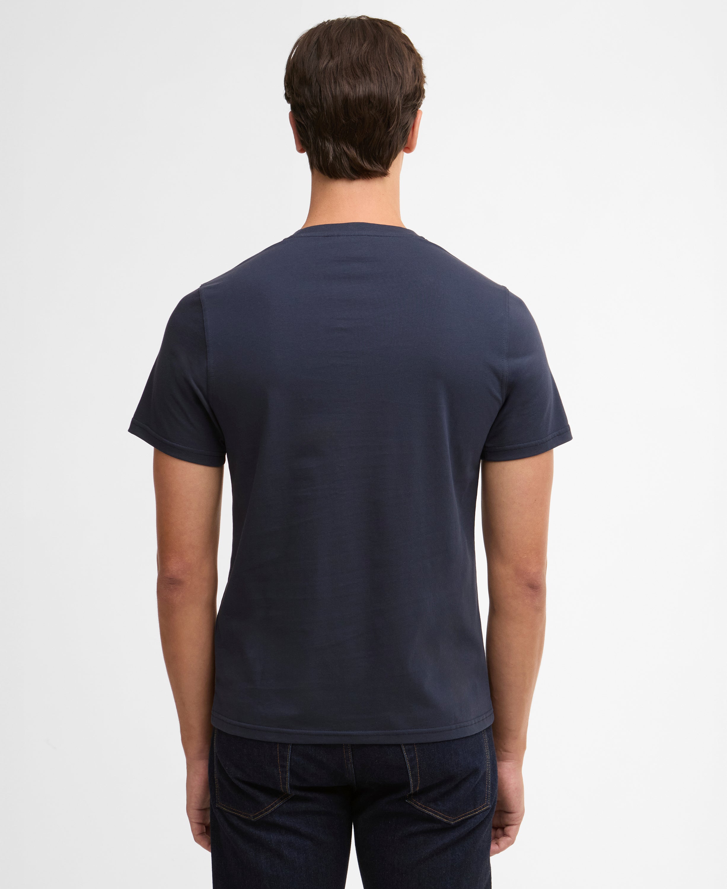 Barbour Navy Berwick Tartan T-Shirt #Colour_Navy