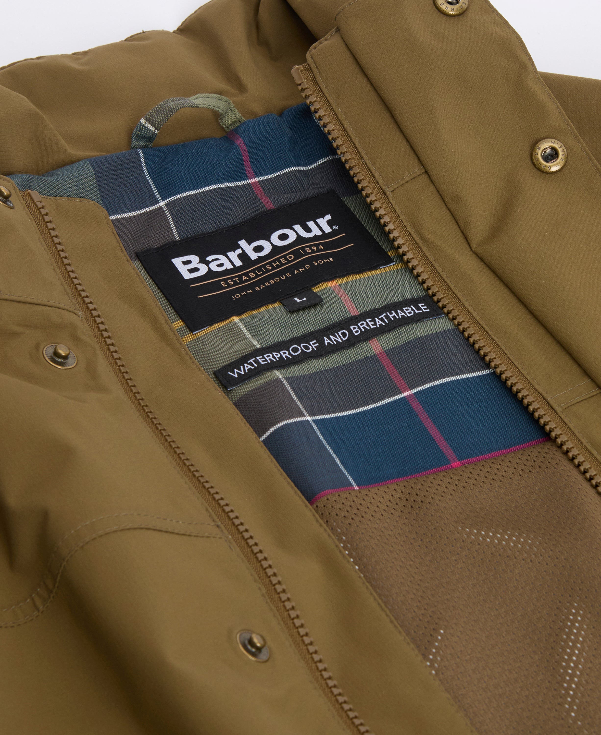 Barbour Beech Sander Waterproof Jacket #Colour_Beech