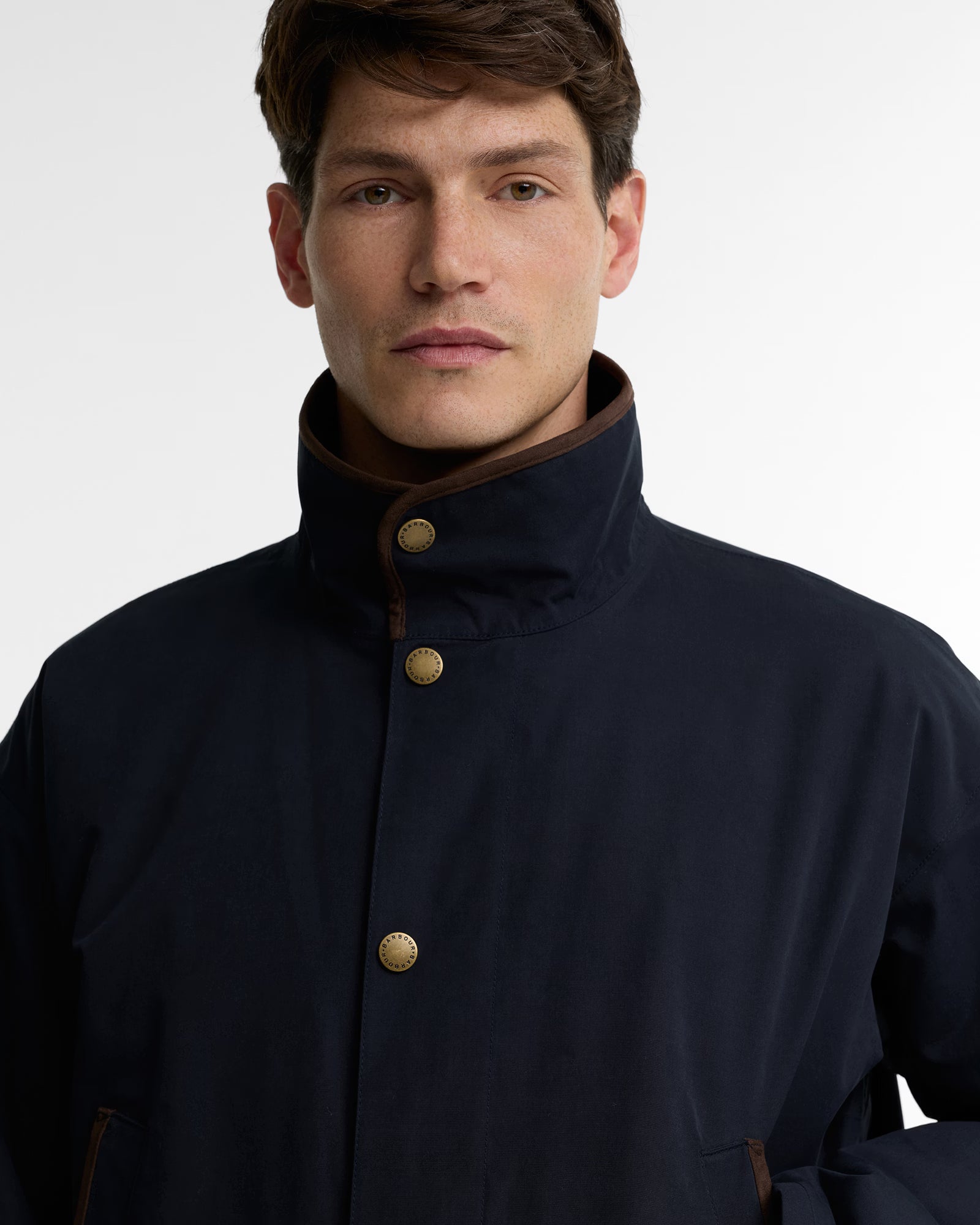 Barbour Broomfield Waterproof Jacket #Colour_Dark Navy