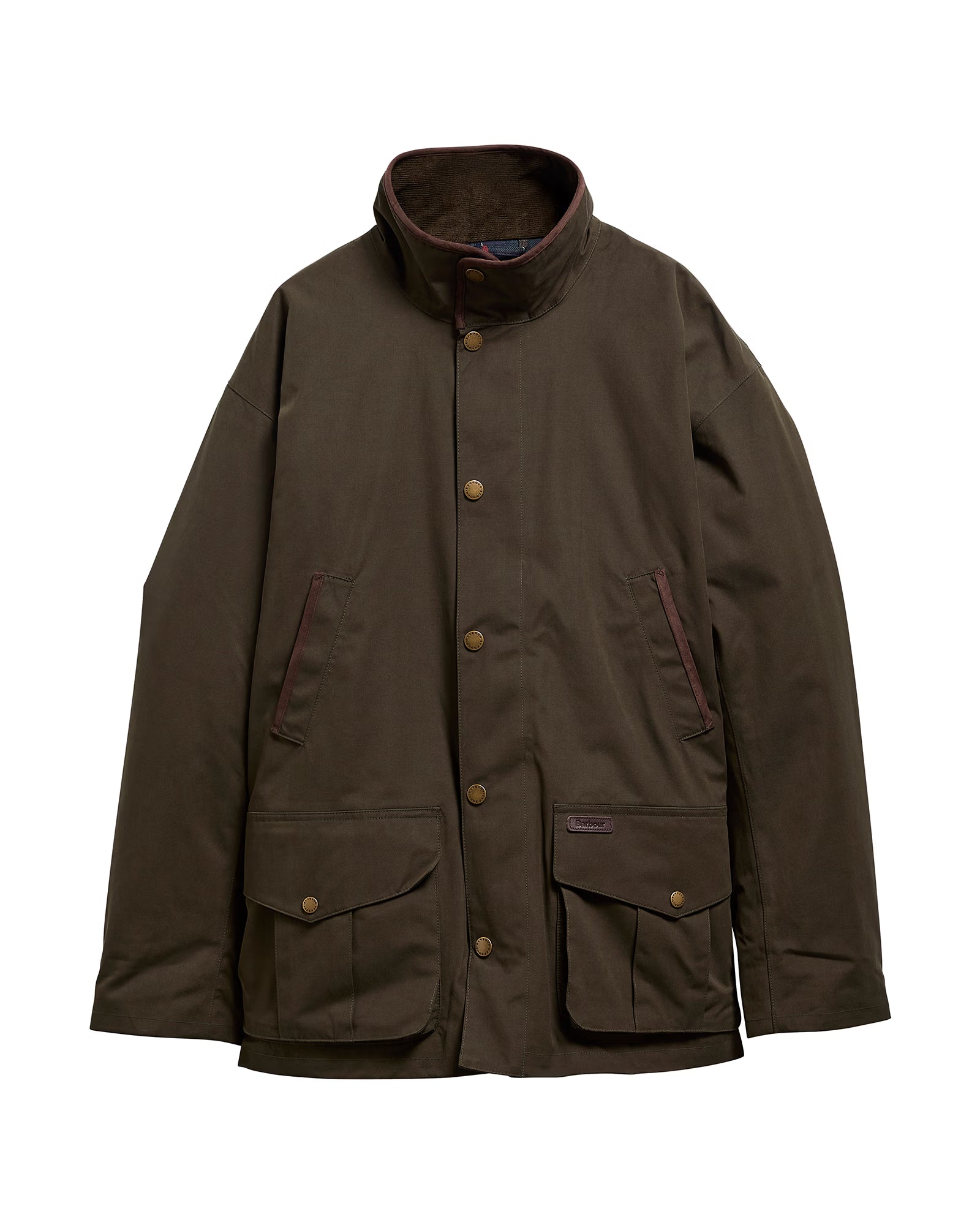 Barbour Broomfield Waterproof Jacket #Colour_Dark Olive