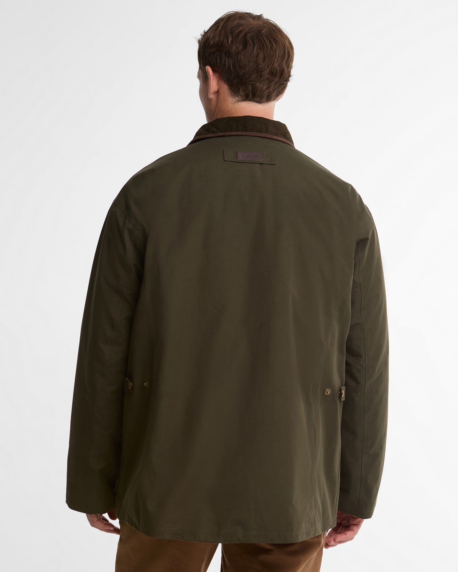 Barbour Broomfield Waterproof Jacket #Colour_Dark Olive