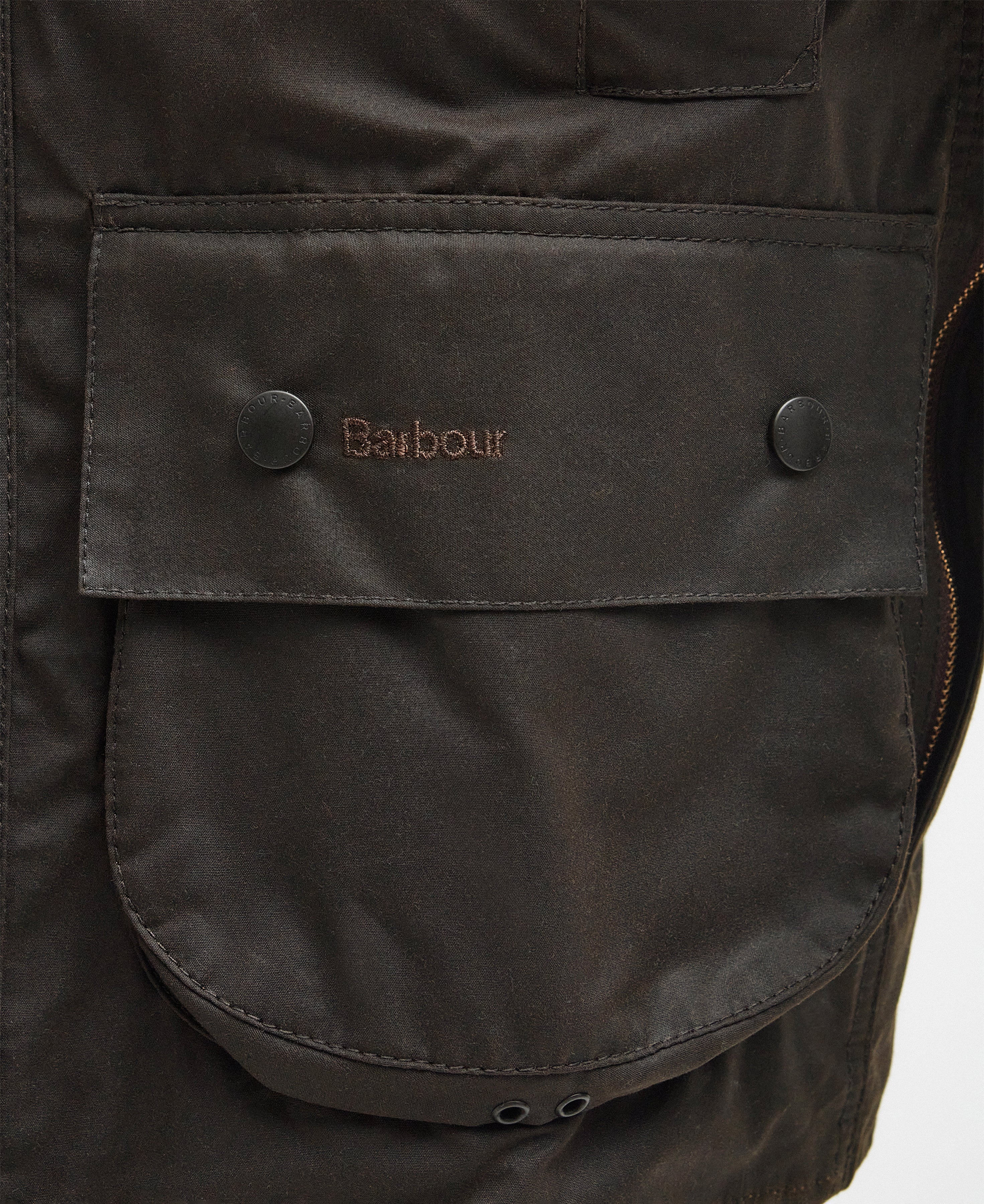 Barbour Olive Classic Beaufort Wax Jacket #Colour_Olive
