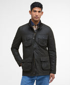 Barbour Olive/Classic Corbridge Wax Jacket #Colour_Olive/Classic