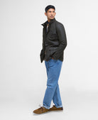 Barbour Olive/Classic Corbridge Wax Jacket #Colour_Olive/Classic