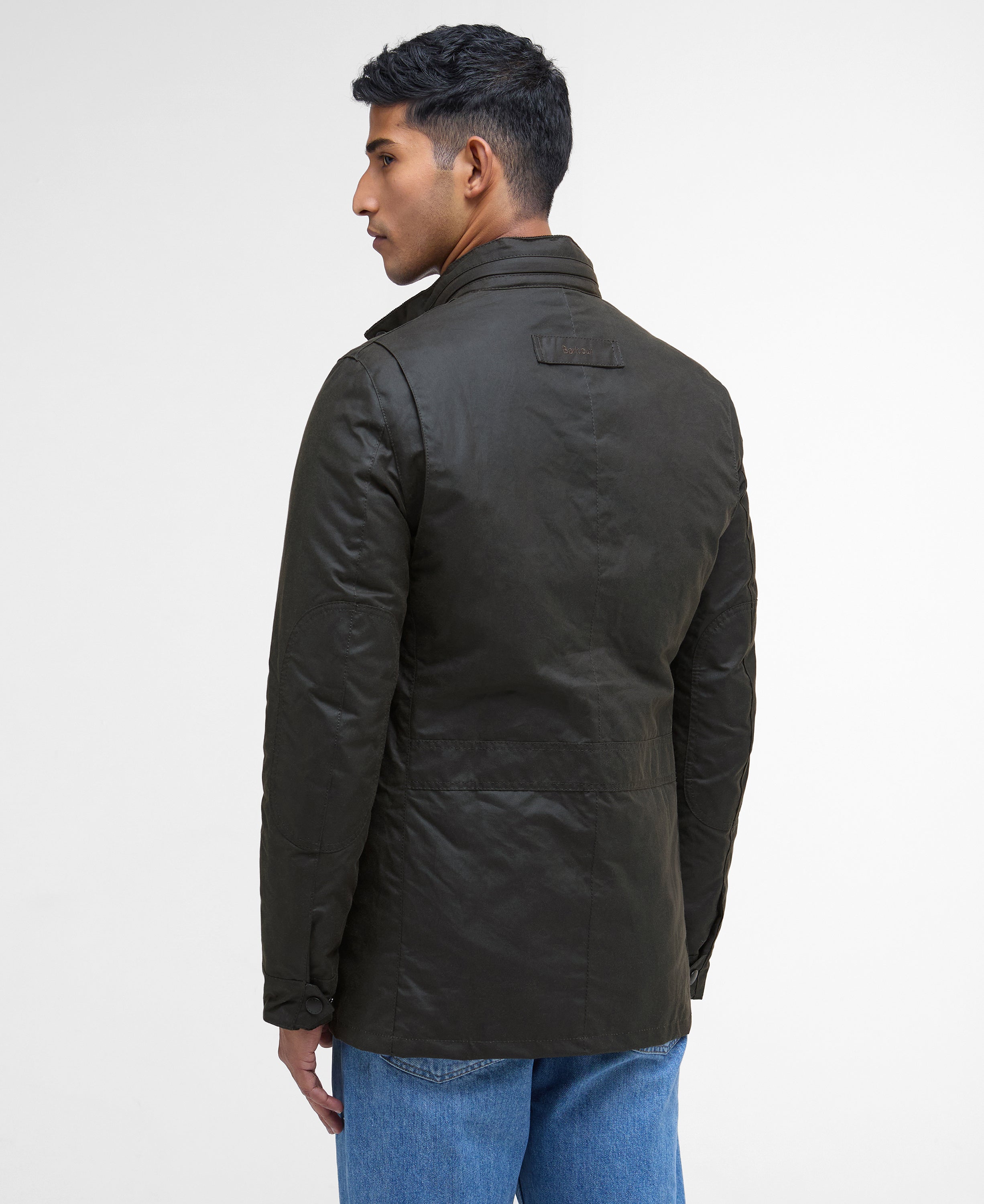 Barbour Olive/Classic Corbridge Wax Jacket #Colour_Olive/Classic