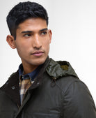 Barbour Olive/Classic Corbridge Wax Jacket #Colour_Olive/Classic