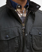 Barbour Olive/Classic Corbridge Wax Jacket #Colour_Olive/Classic