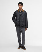 Barbour Royal Navy/Highland Loch Modern Bedale Wax Jacket #Colour_Royal Navy/Highland Loch