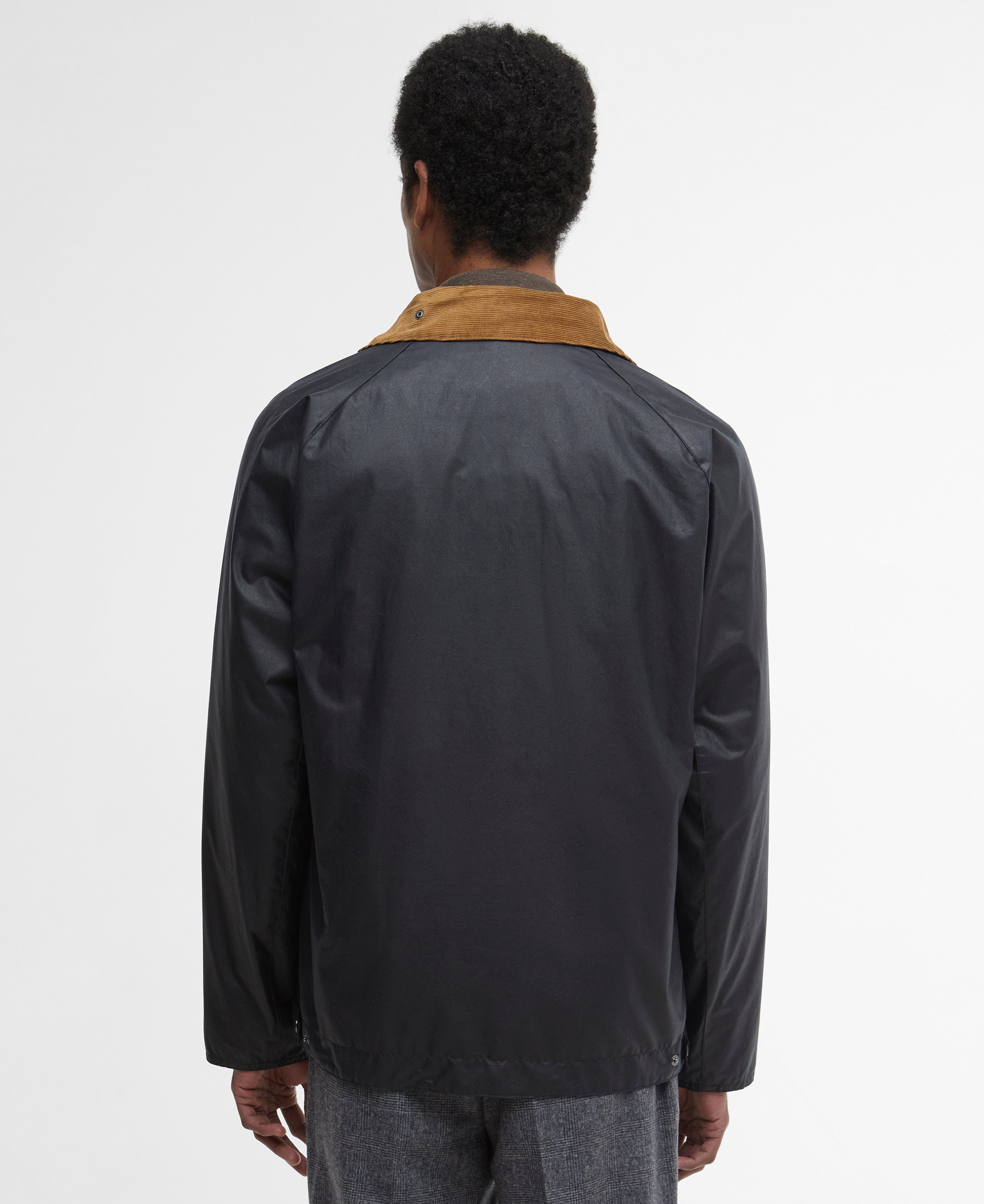 Barbour Royal Navy/Highland Loch Modern Bedale Wax Jacket #Colour_Royal Navy/Highland Loch
