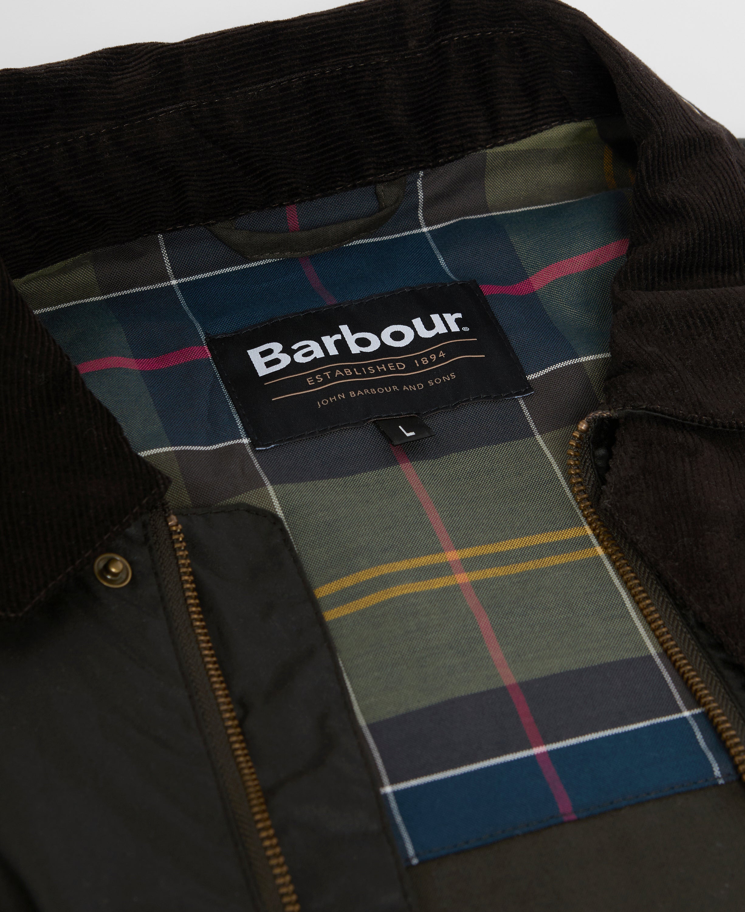 Barbour Dark Olive Lightweight Stratford Wax Jacket #Colour_Dark Olive