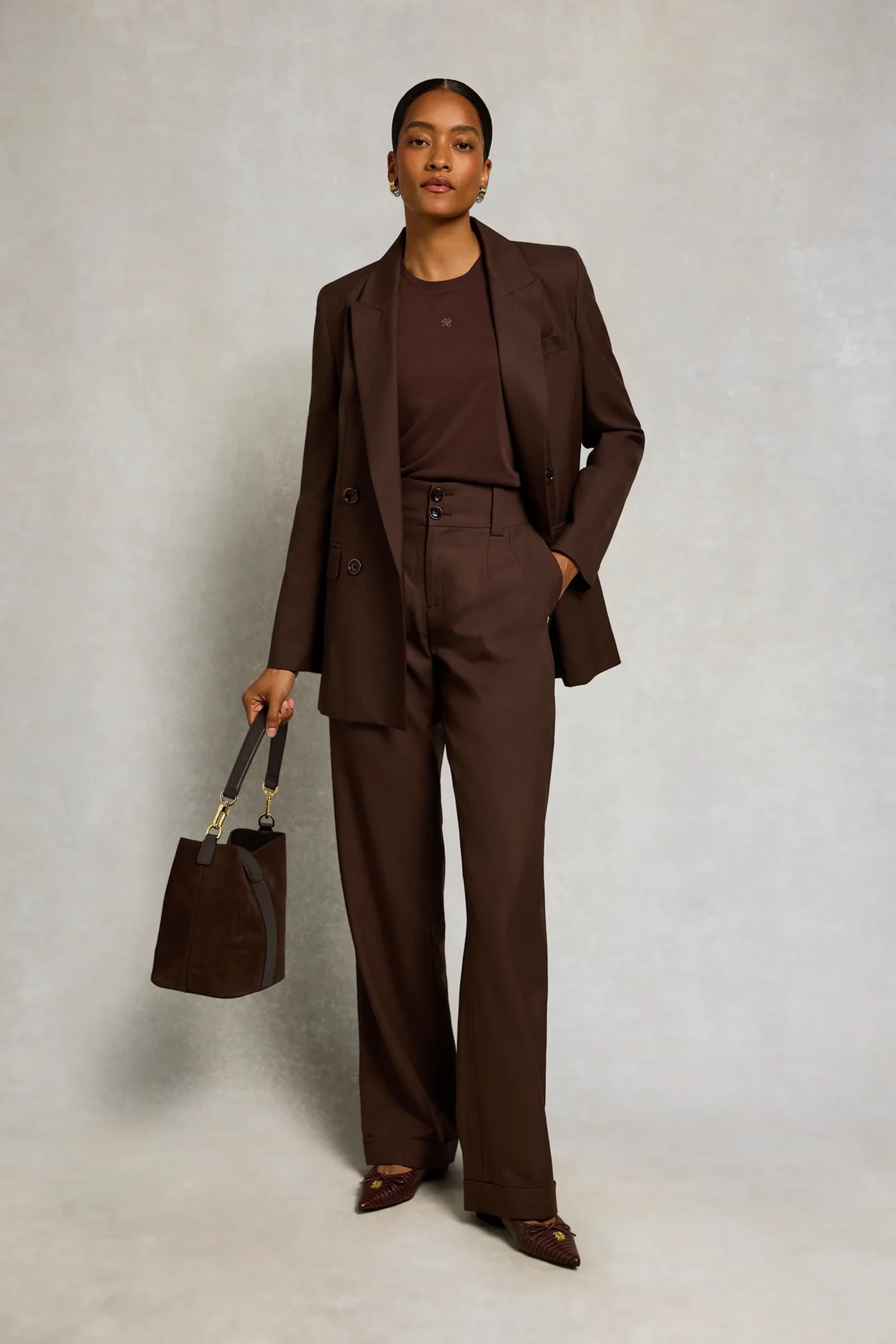Holland Cooper Madison Tee #Colour_Chocolate