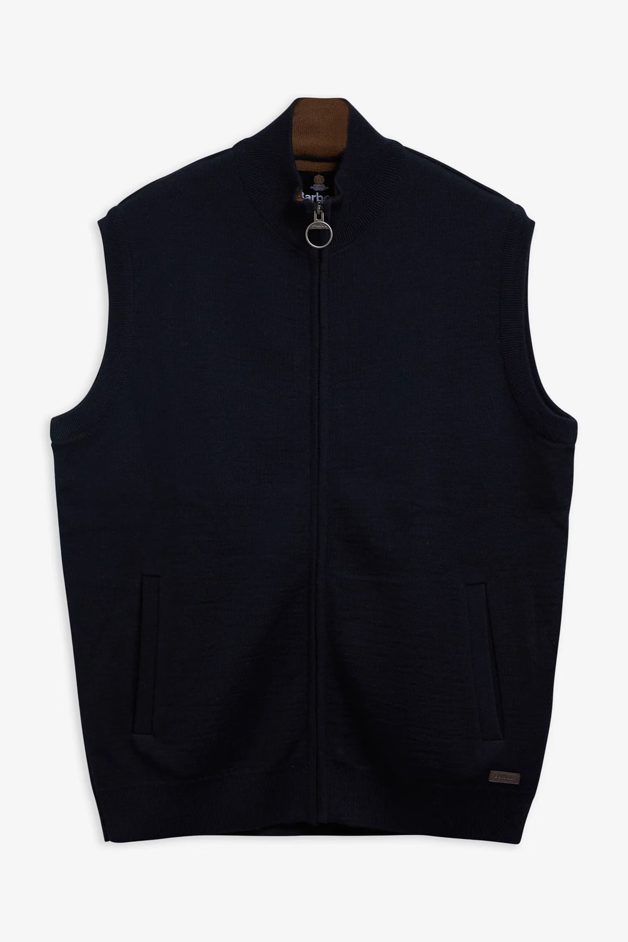 Barbour Marcus Knitted Gilet #Colour_Navy