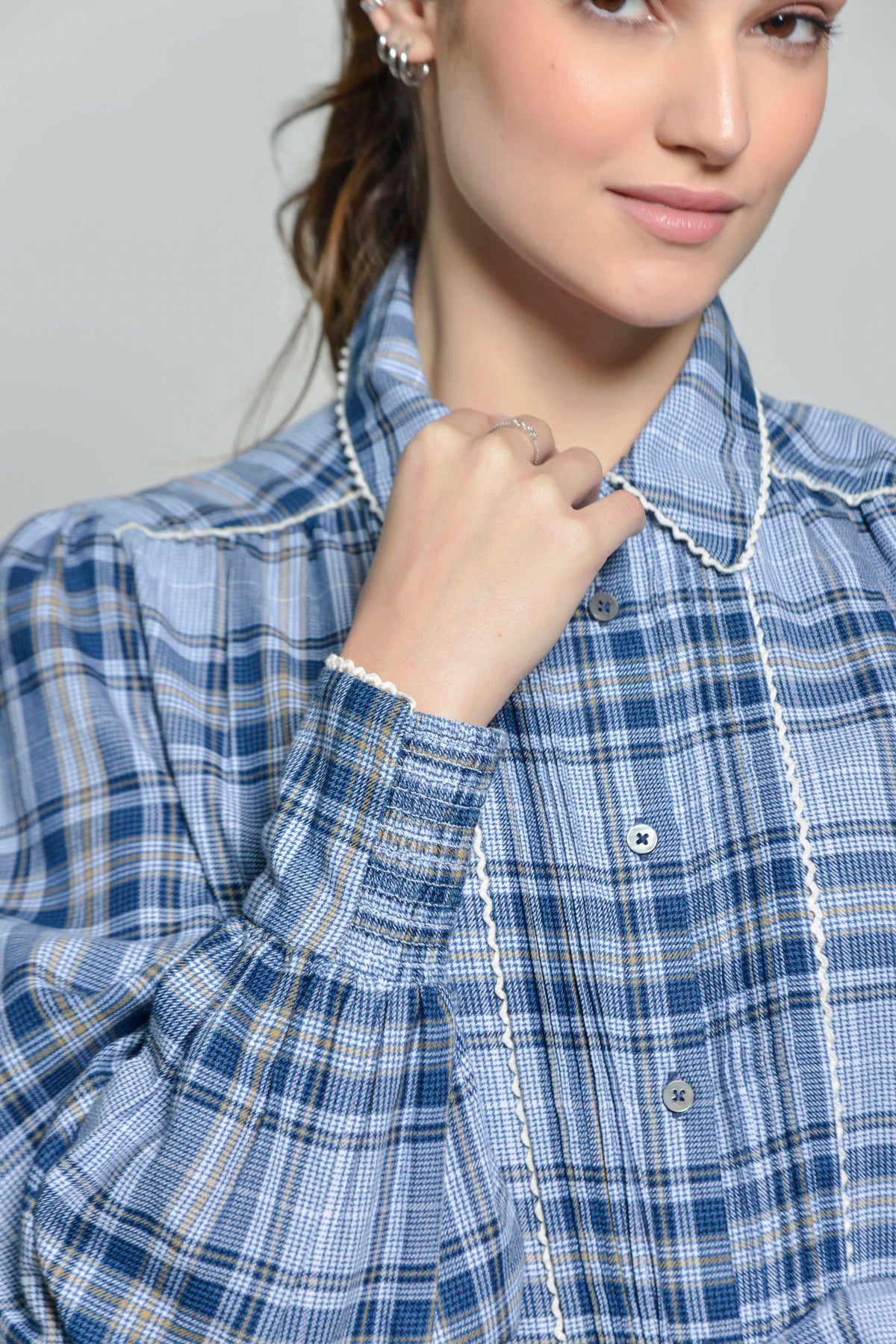 Hartwell Mariella #Colour_Blue Check
