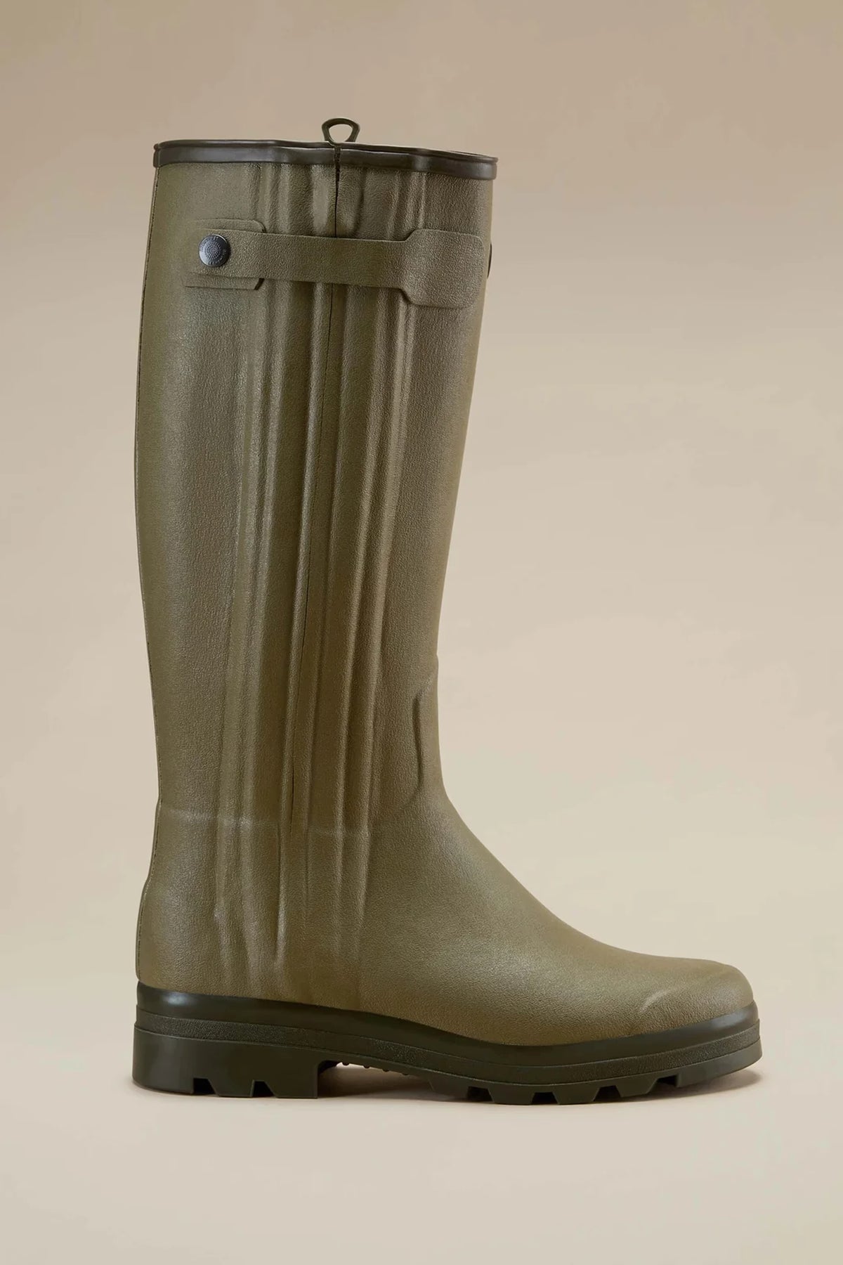 Le Chameau Men's Chasseur Leather Lined Wellington Boot #Colour_Vert Vierzon