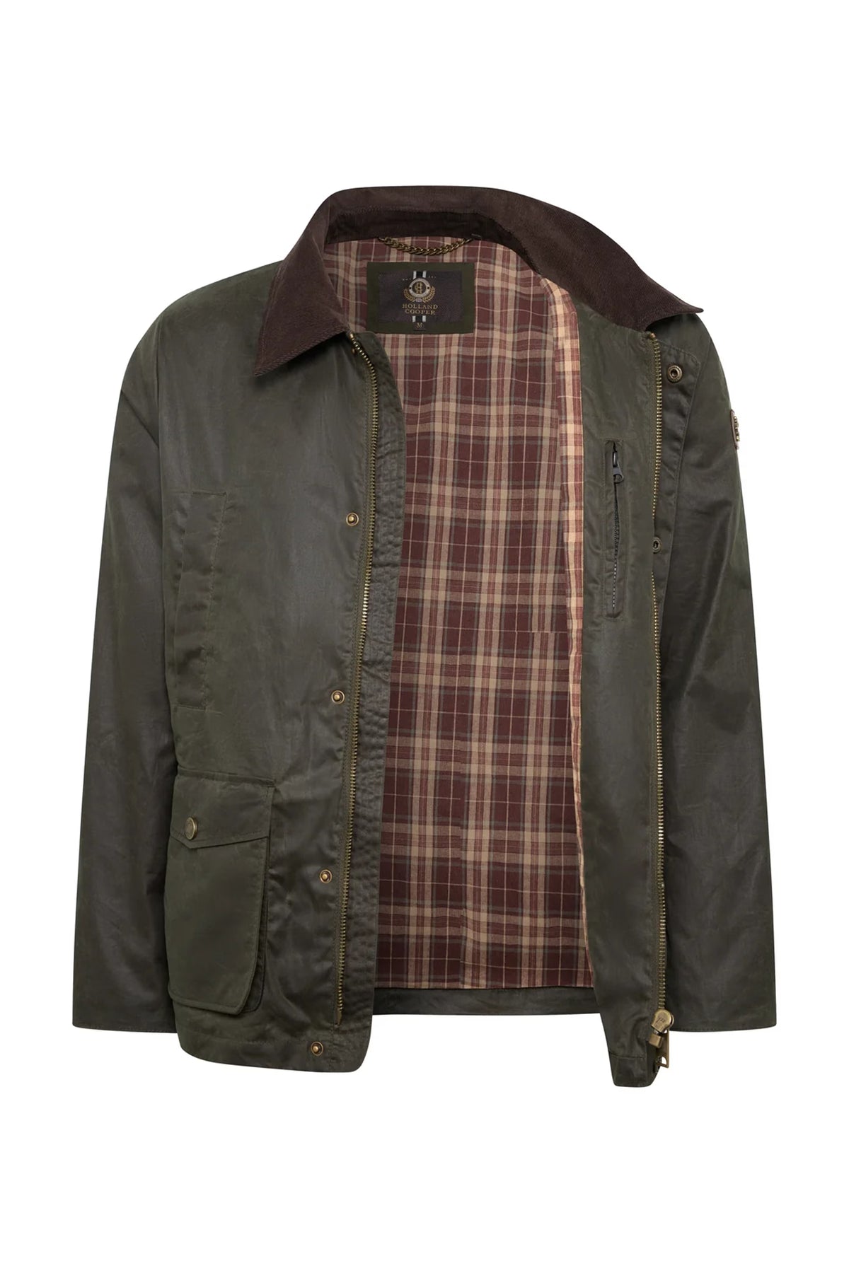 Holland Cooper Men's Classic Wax Jacket #Colour_Moss Wax