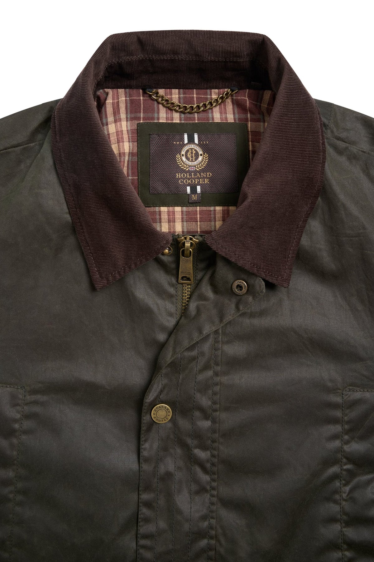 Holland Cooper Men's Classic Wax Jacket #Colour_Moss Wax