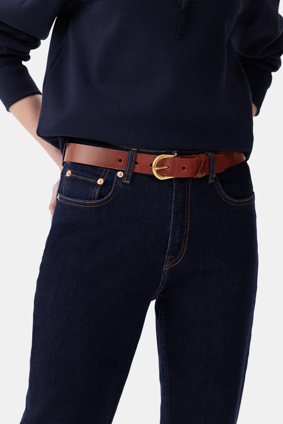 R.M. Williams Margot Belt #Colour_Mid Brown