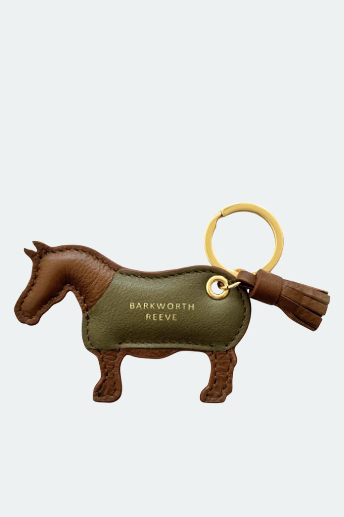 Barkworth Reeve Milton Pony Keyring #Colour_Chestnut & Olive