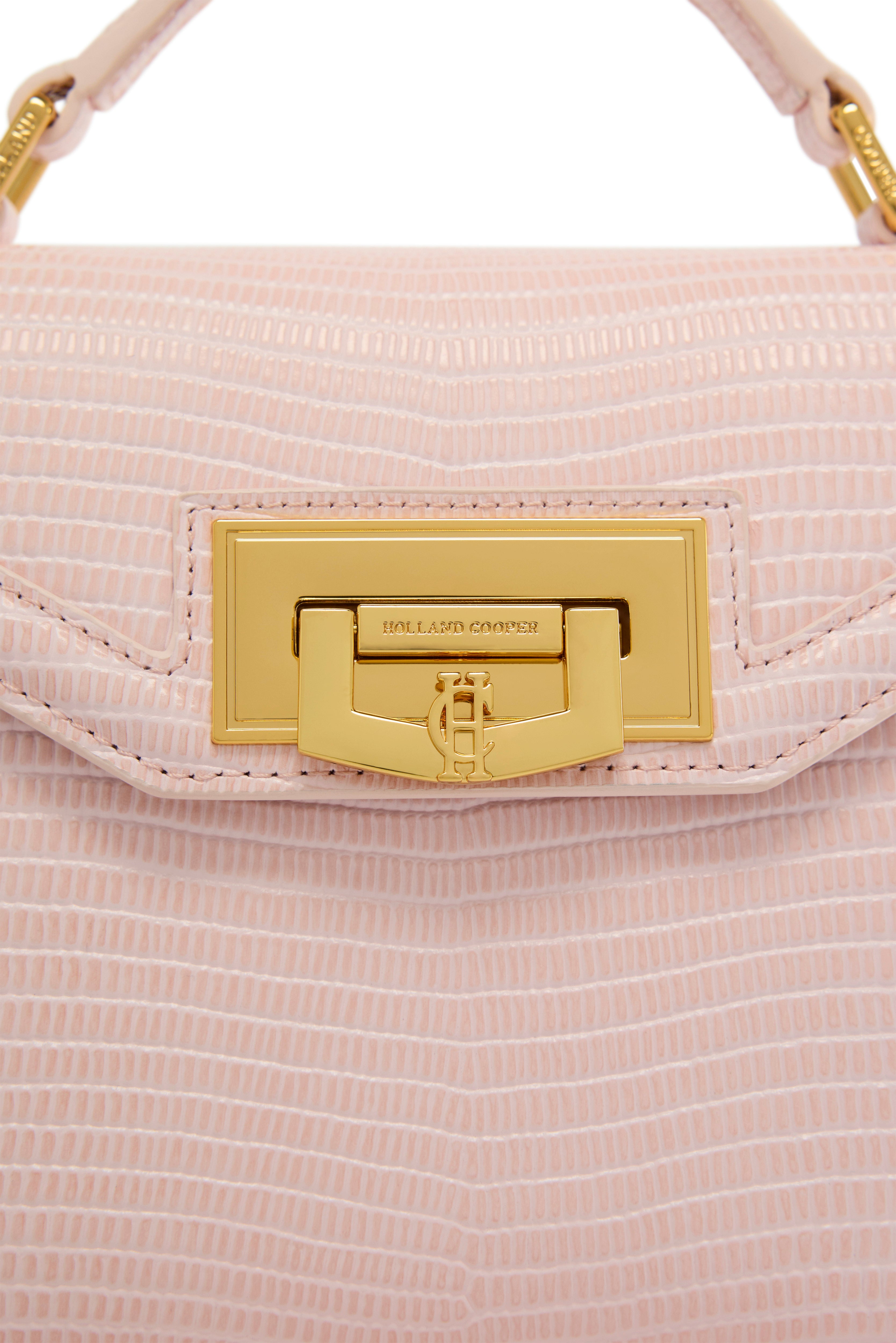 Holland Cooper Blush Lizard Mini Cheltenham Bag #Colour_Blush Lizard