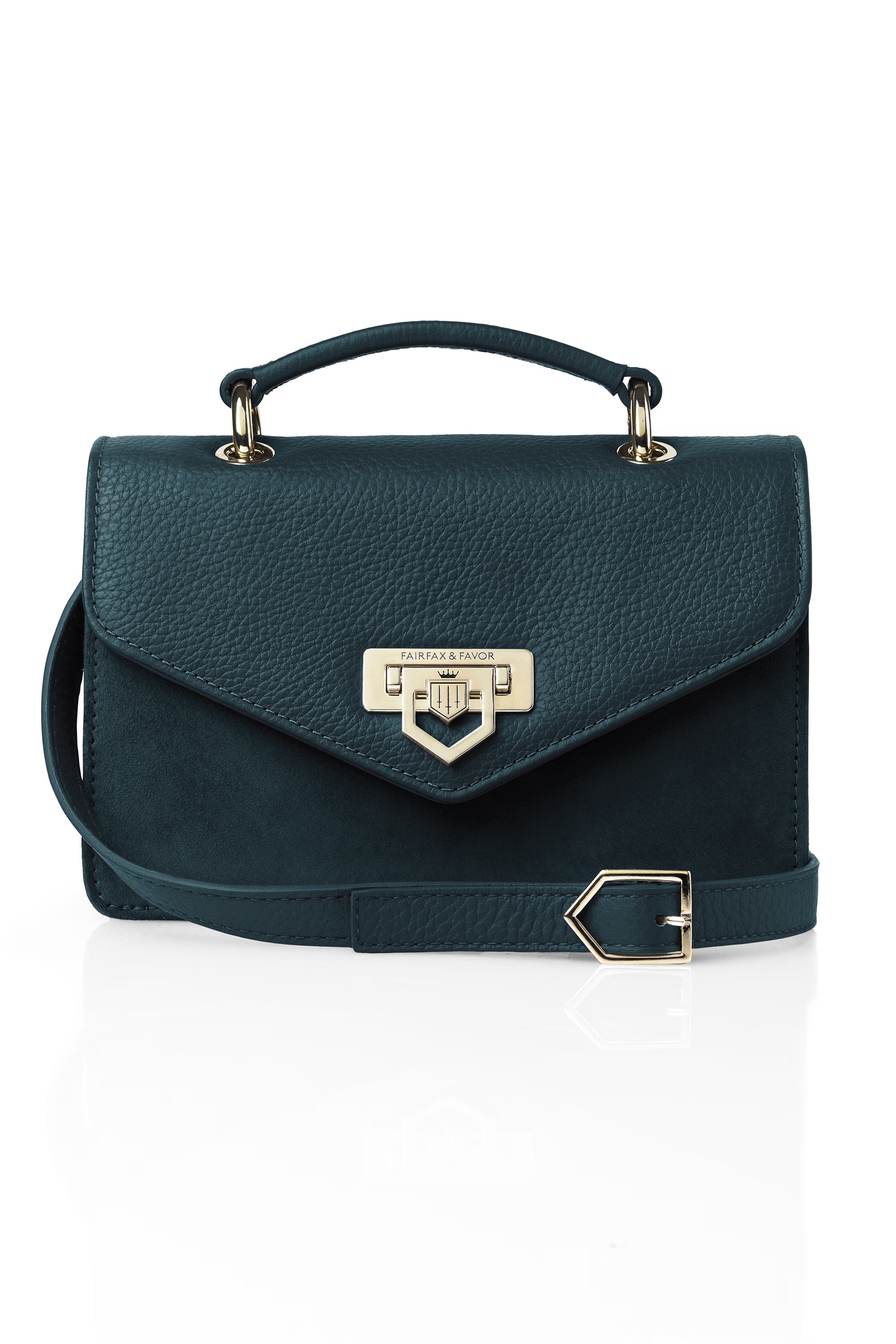Fairfax & Favor Loxley Mini Cross Body Bag (Teal) #Colour_Teal