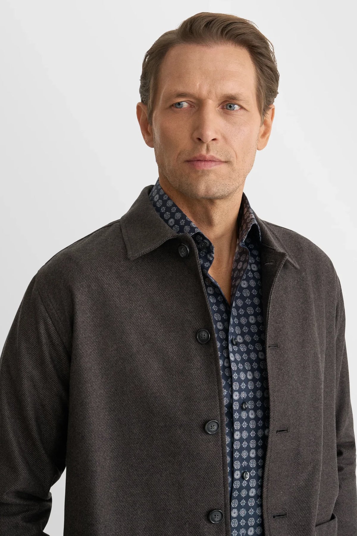 Geometric Signature Twill Shirt