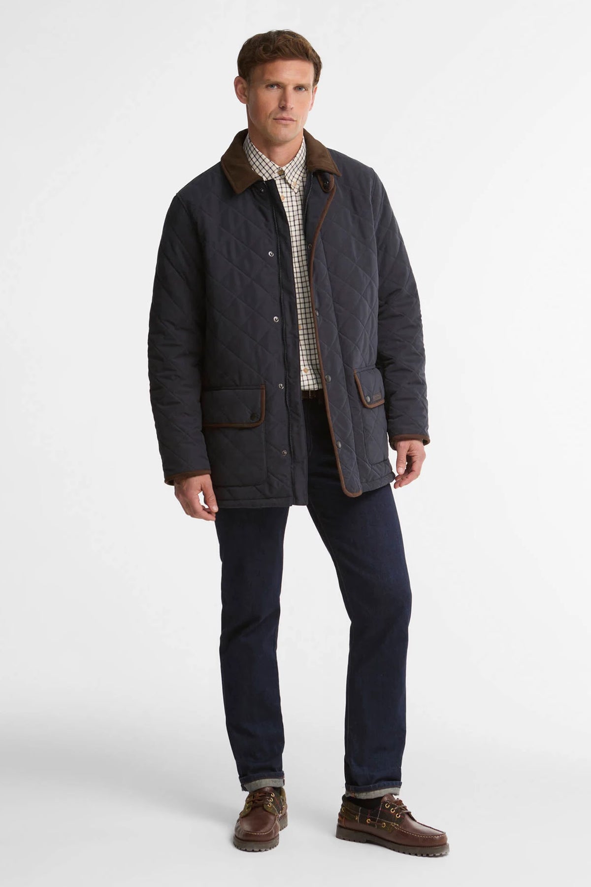 Barbour Thursby Polarquilt Jacket #Colour_Dark Navy