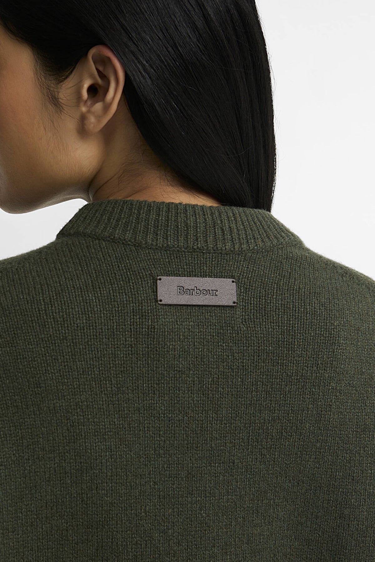 Barbour Ivybridge Knitted Jumper #Colour_Olive