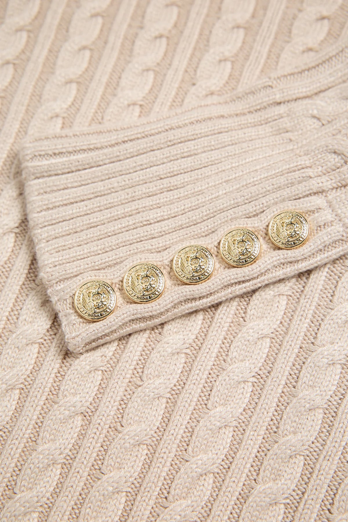 Holland Cooper Seattle Roll Neck Cable Knit #Colour_Oatmeal