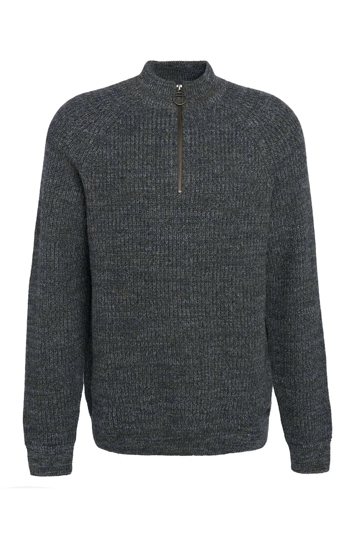 Barbour Horseford Half Zip Kitted Jumper #Colour_Olive