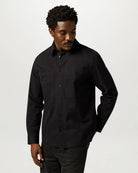 Belstaff Outpost Shirt Cotton Herringbone #Colour_Black