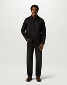 Belstaff Outpost Shirt Cotton Herringbone #Colour_Black