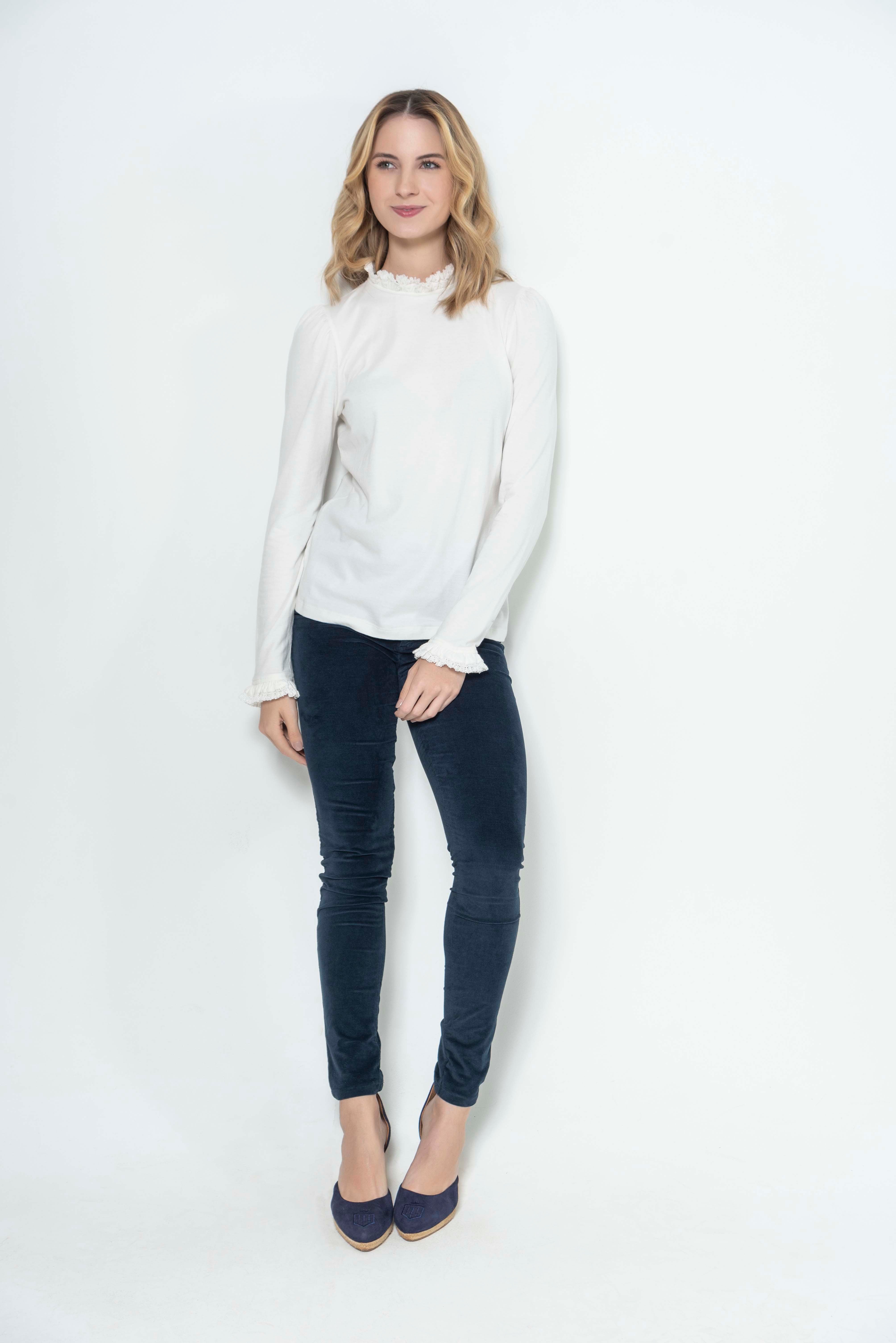 Hartwell Phoebe Frill Top #Colour_White
