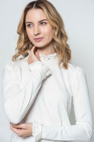Hartwell White Phoebe Frill Top #Colour_White