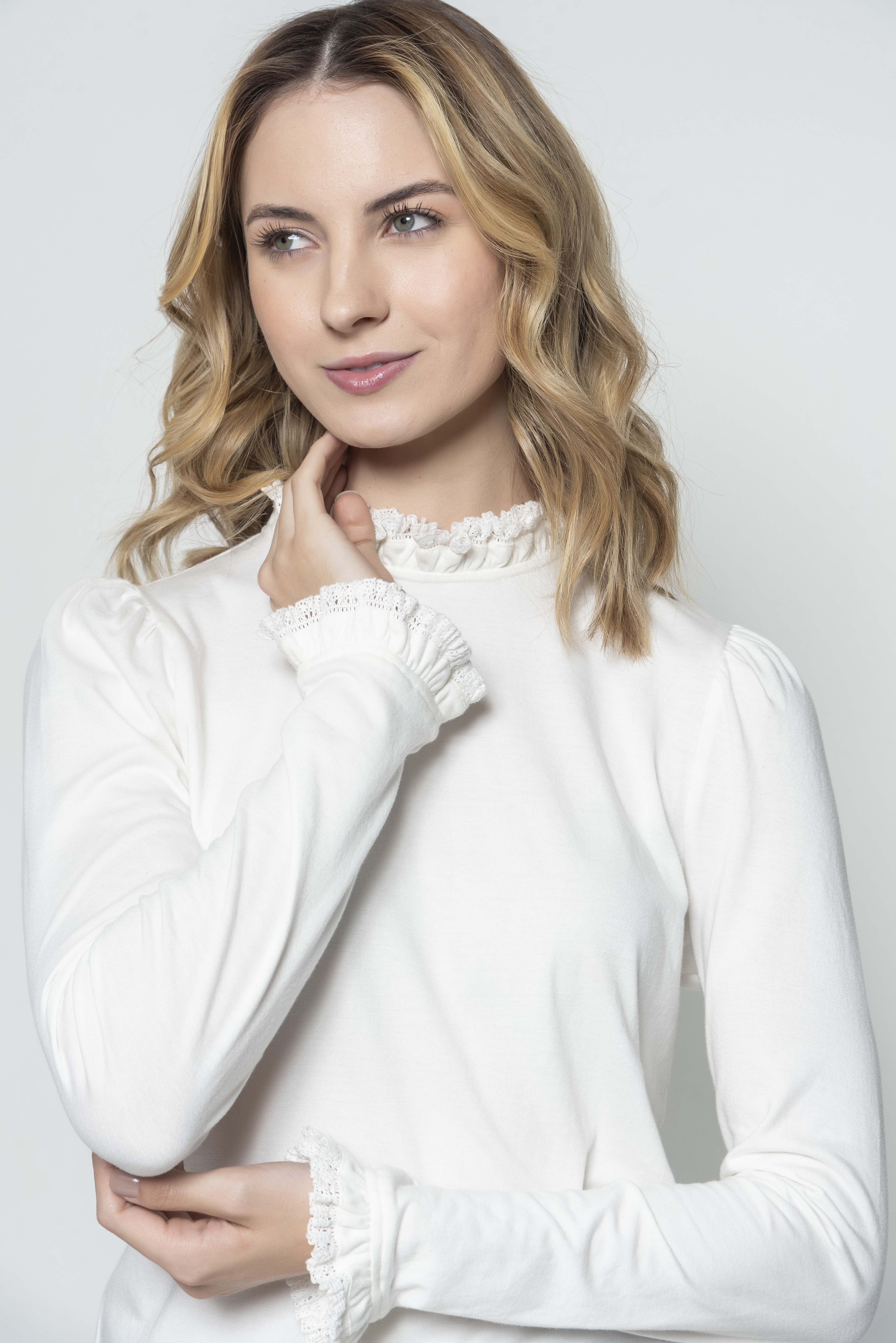 Hartwell Phoebe Frill Top #Colour_White