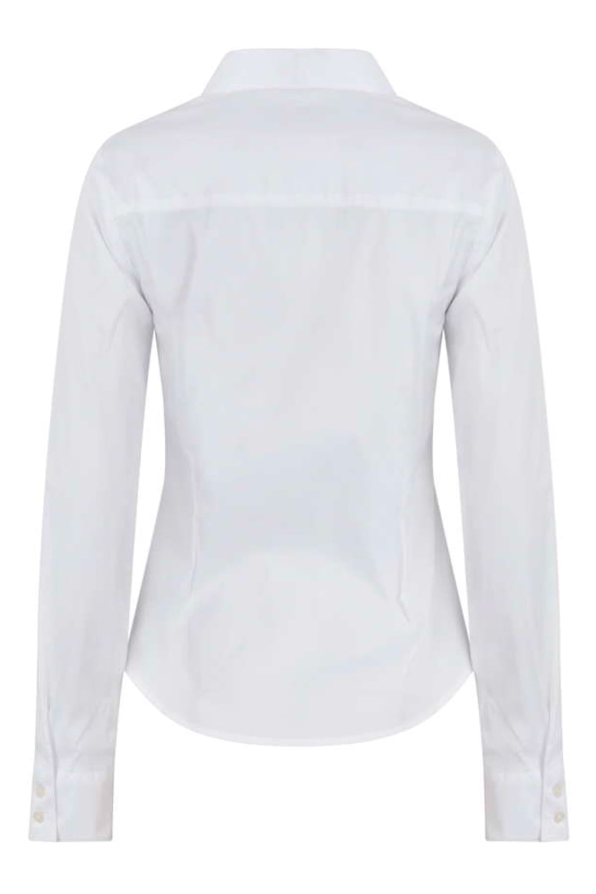 Anna Lascata Philippa Tailored Fit Cotton Shirt #Colour_White