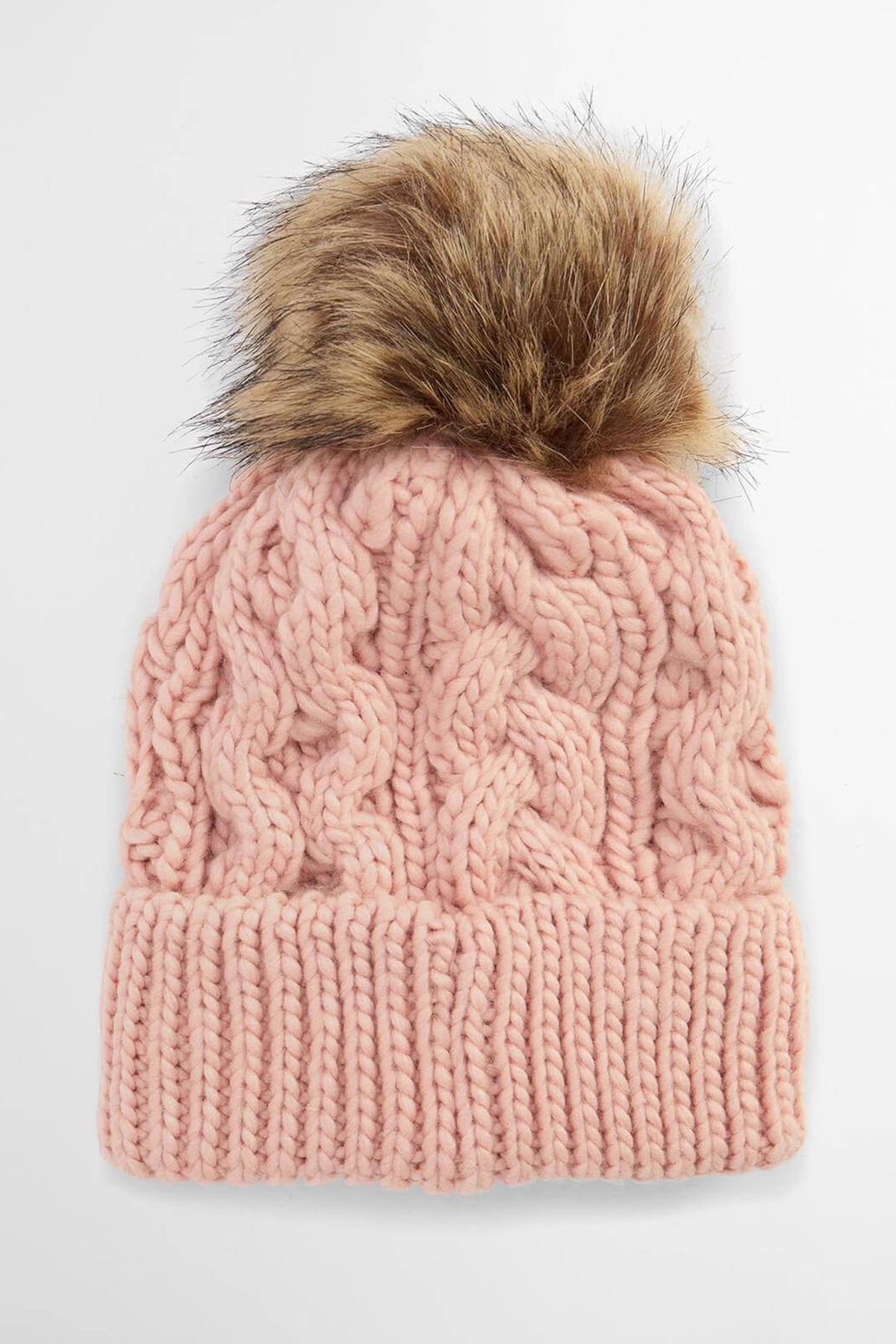 Barbour Penshaw Beanie Hat #Colour_Pink Blush