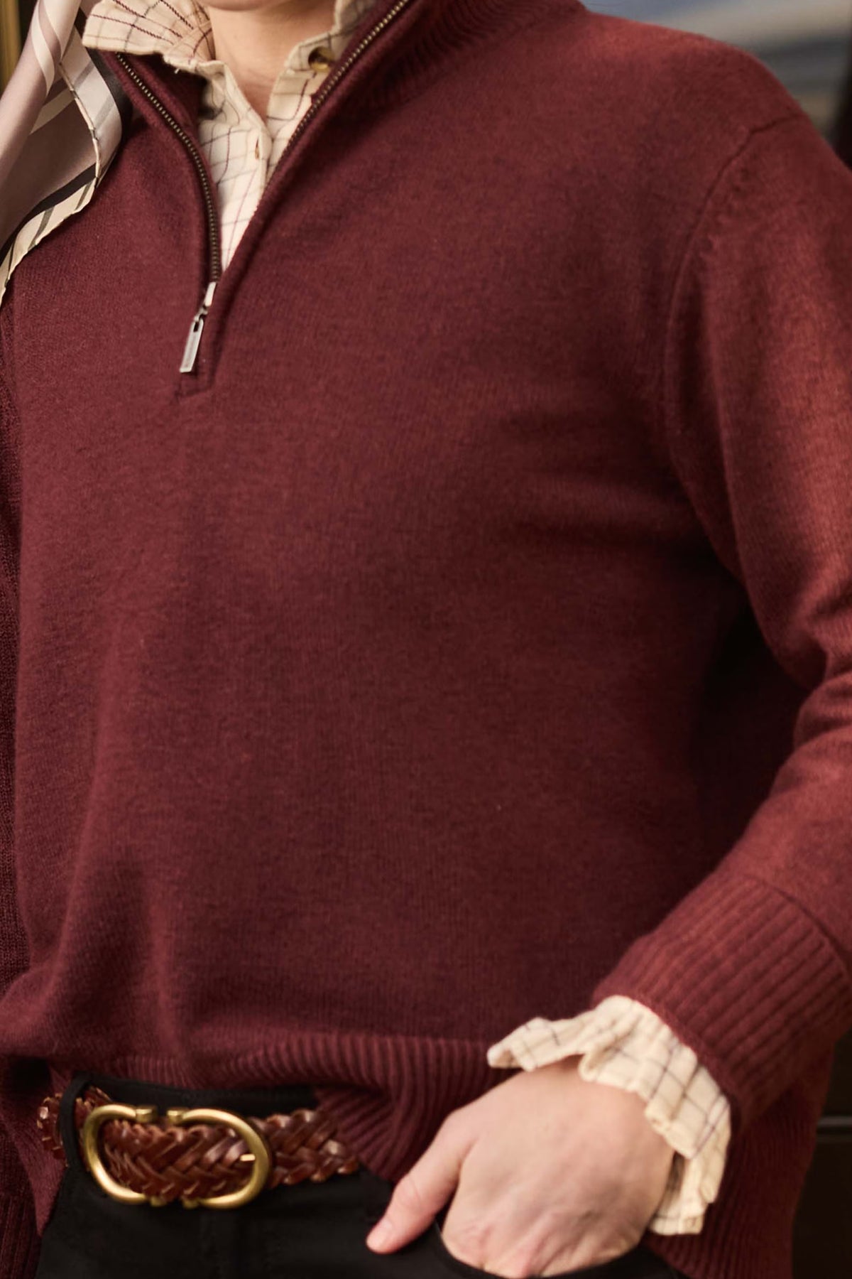 Schoffel Thoralby 1/4 Zip Jumper #Colour_Port