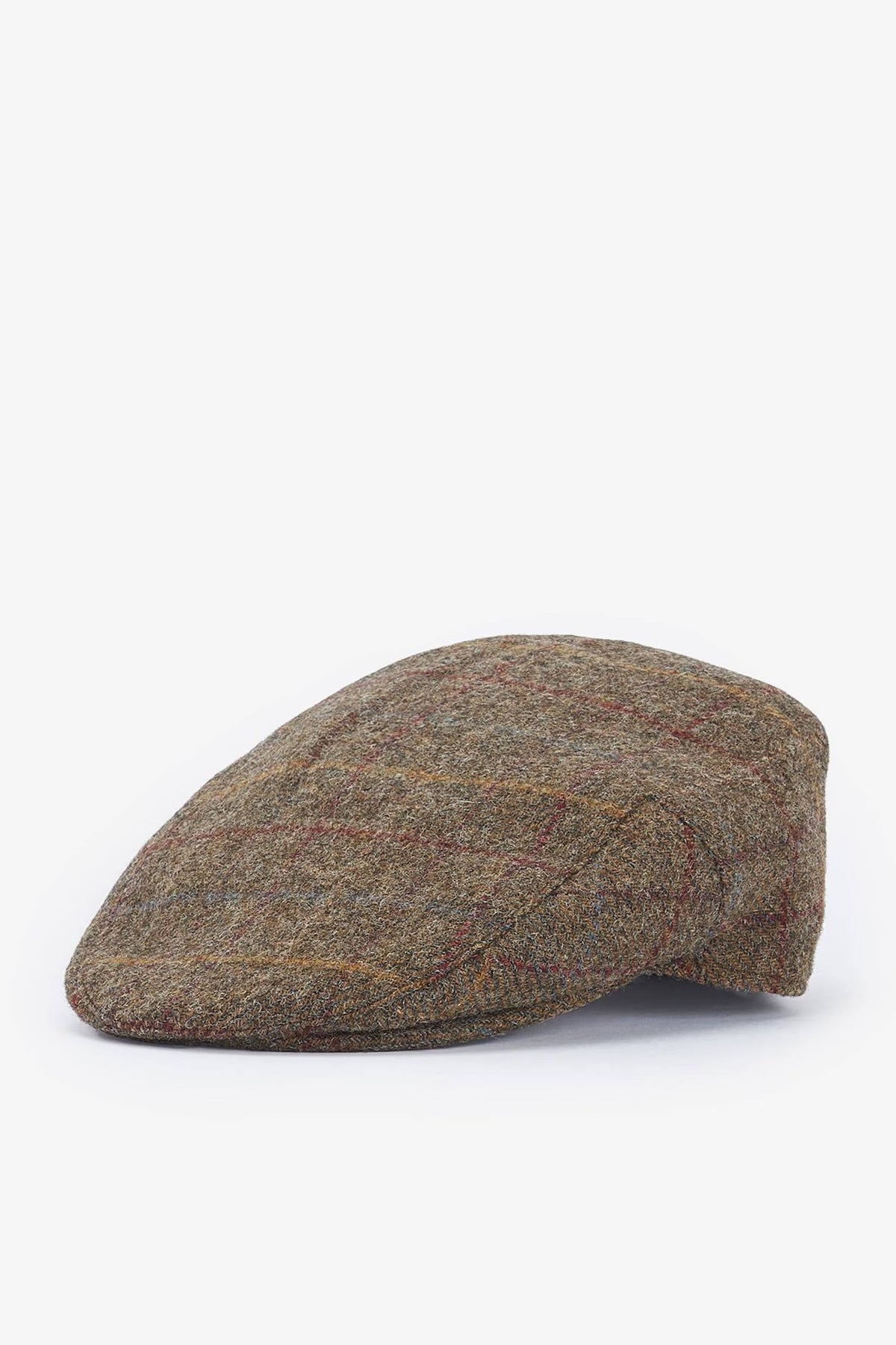 Barbour Crieff Flat Cap #Colour_Olive/Blue/Red