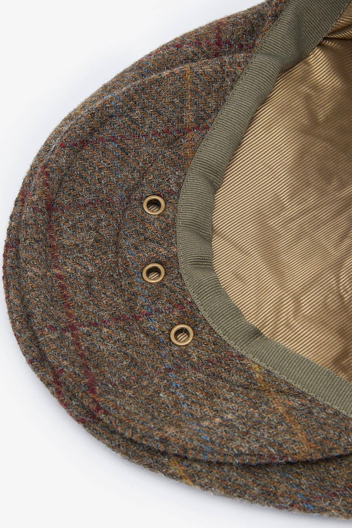 Barbour Crieff Flat Cap #Colour_Olive/Purple/Yellow