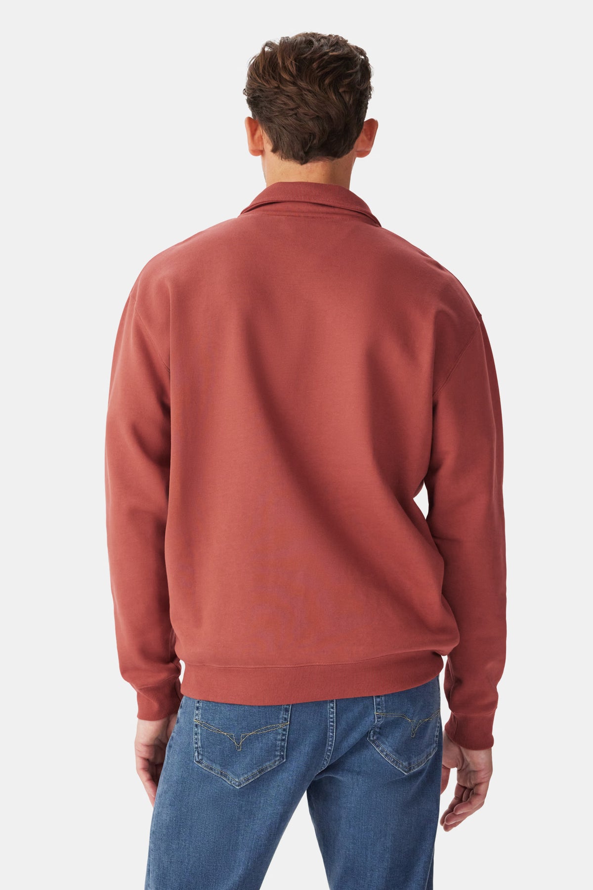 R.M. Williams Mulyungarie 1/4 Zip Sweatshirt #Colour_Red