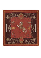Regal Horse Silk Scarf -    caramel