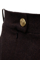 Regency Skirt -   chocolate herringbone -  UK8 - View 104