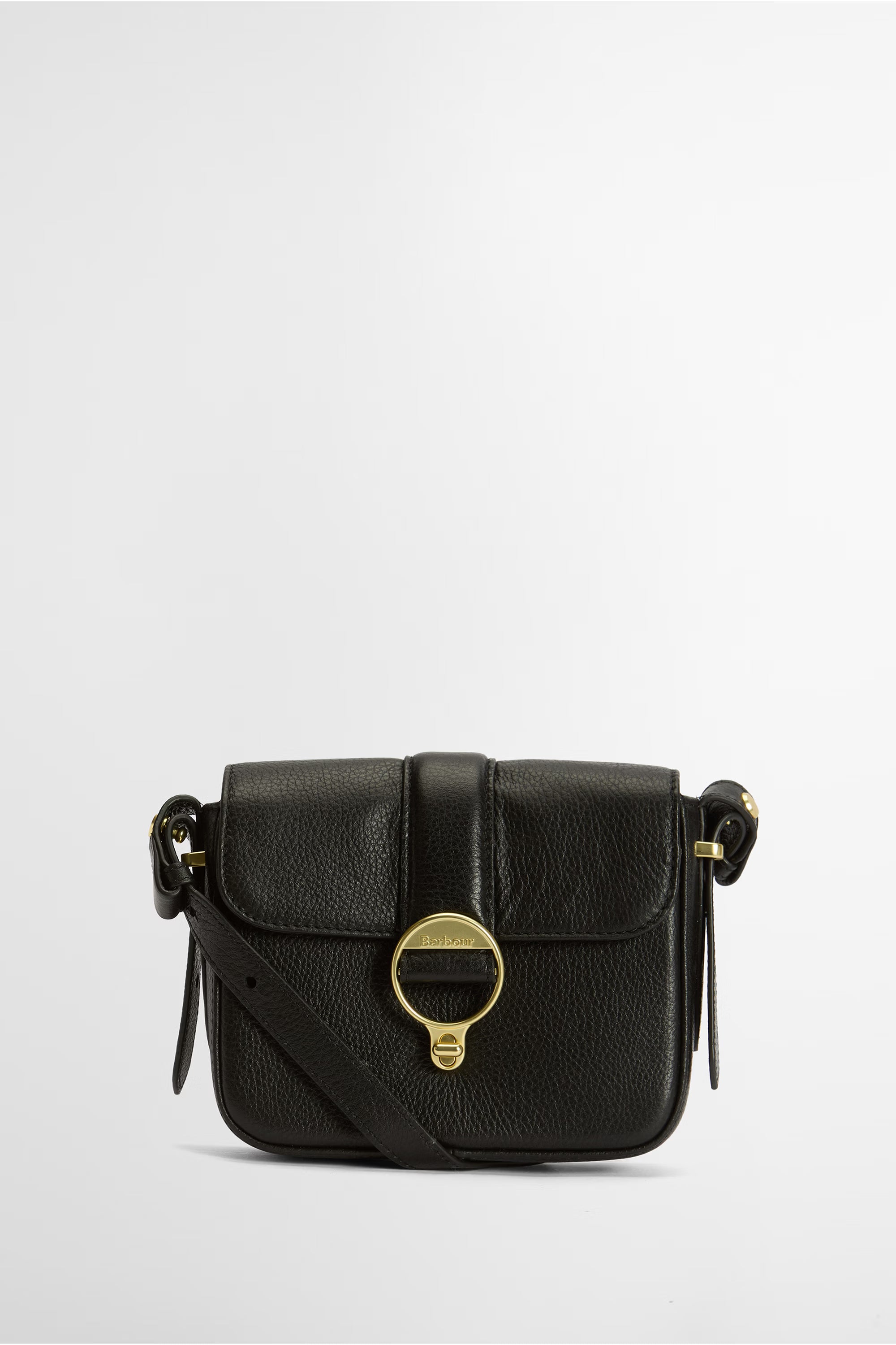 Barbour Rosa Leather Crossbody Bag #Colour_Black