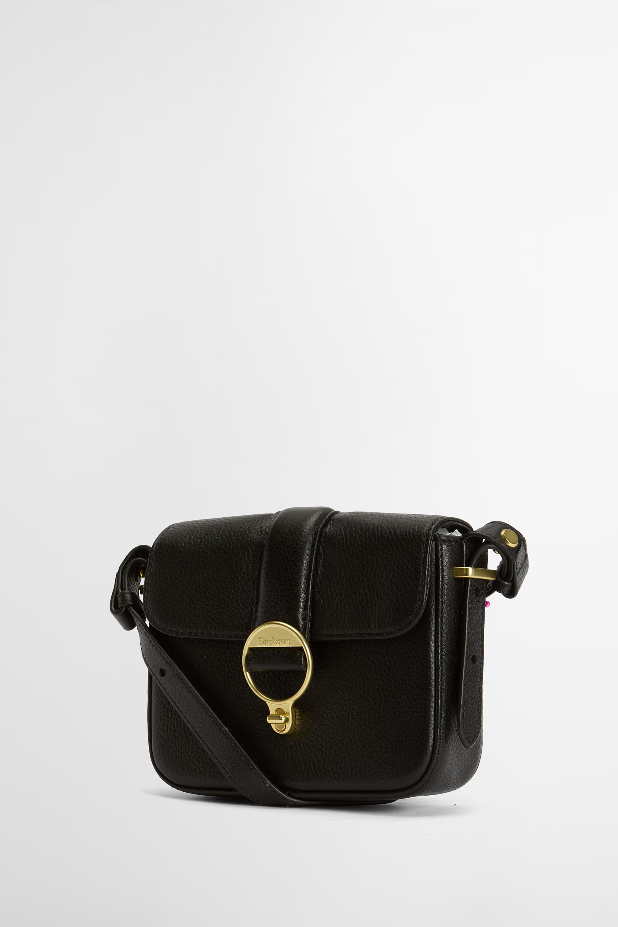 Barbour Rosa Leather Crossbody Bag #Colour_Black