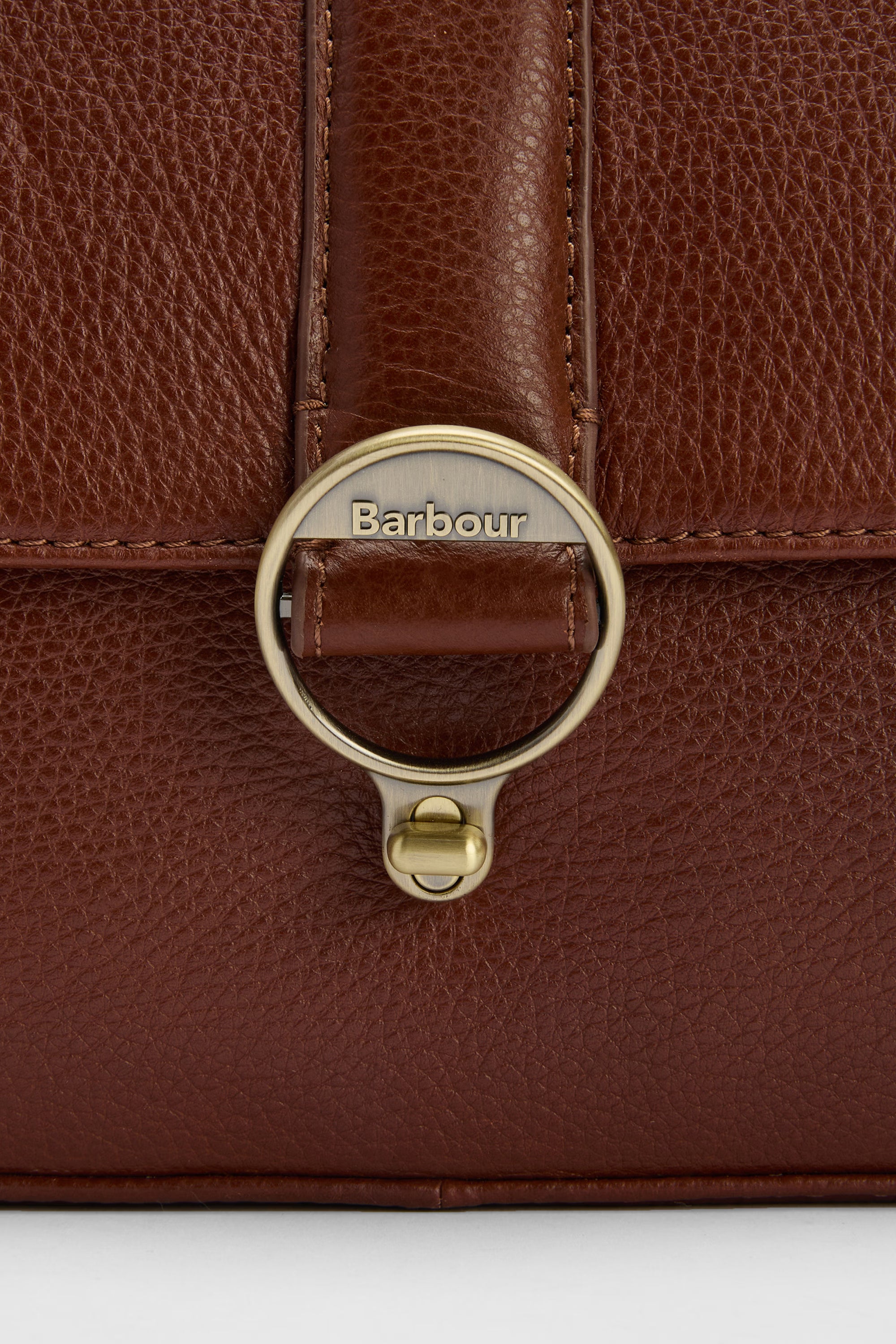 Barbour Rosa Leather Crossbody Bag #Colour_Brown