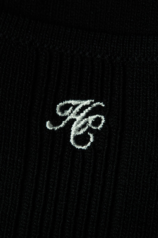Holland Cooper Black Ruby Knitted Vest #Colour_Black