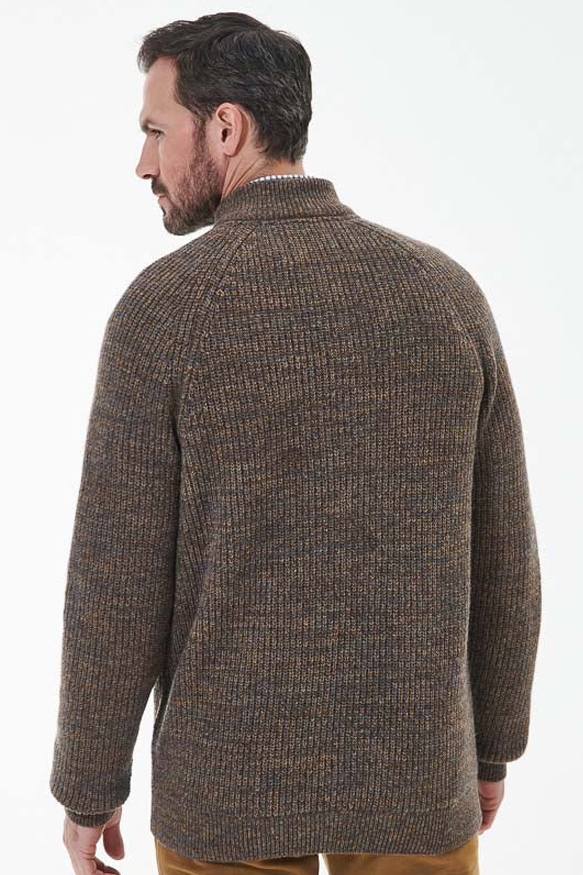 Barbour Horseford Half Zip Kitted Jumper #Colour_Sandstone